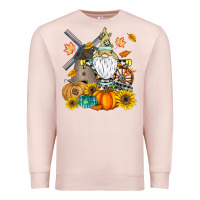 Pale Pink Happy Fall Premium Sweatshirt - CowhideDigitalArt