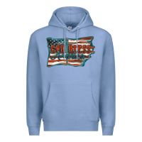 Colony Blue God Bless America Premium Hoodie - FaDigitalArtStudio