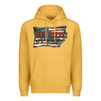 Mustard God Bless America Premium Hoodie - FaDigitalArtStudio