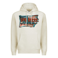 Oatmeal Heather God Bless America Premium Hoodie - FaDigitalArtStudio