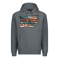Rock God Bless America Premium Hoodie - FaDigitalArtStudio