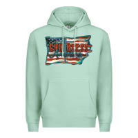 Seafoam God Bless America Premium Hoodie - FaDigitalArtStudio