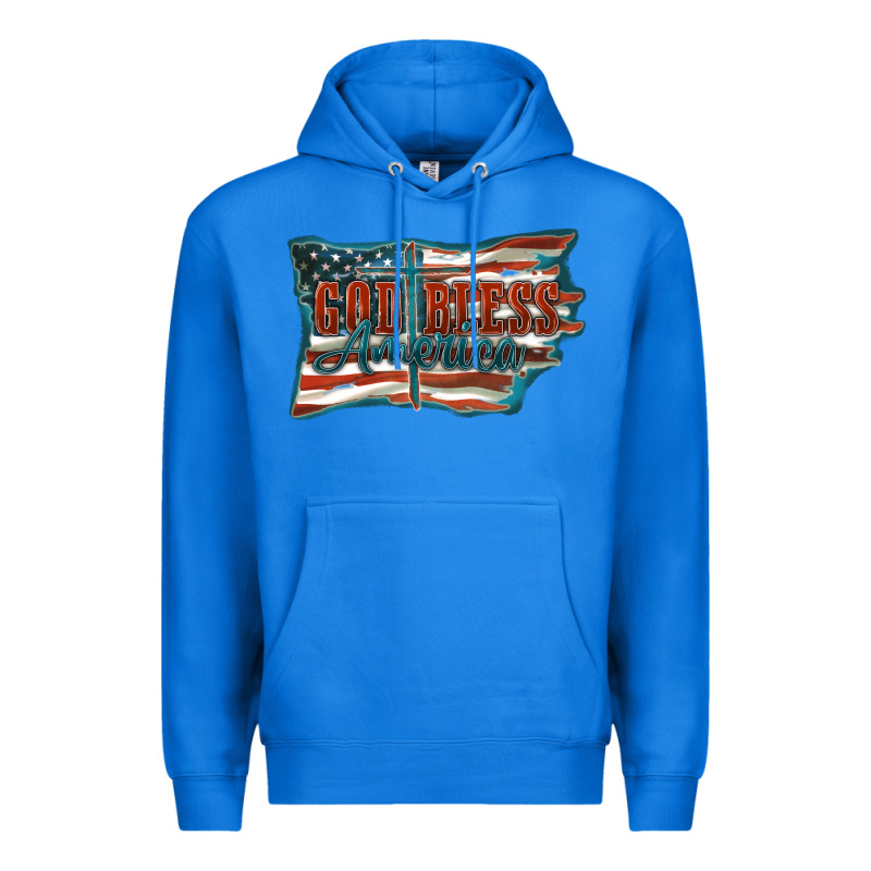 God Bless America Premium Hoodie by FaDigitalArtStudio | Teevron