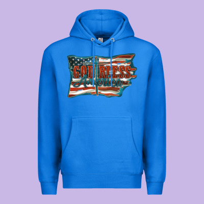 God Bless America Premium Hoodie Designed By Fadigitalartstudio