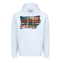White God Bless America Premium Hoodie - FaDigitalArtStudio
