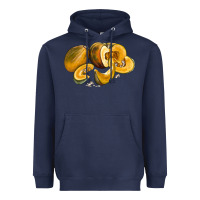 Navy Pumpkin Heavyweight Hoodie - LillyAllenDesigns