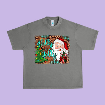 Holly Jolly Urban Heavy Tee Designed By Jahusdesignshop