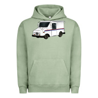 Pigment Oil Green mail truck Urban Hoodie - Artiststas