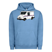 Pigment Pebble Blue mail truck Urban Hoodie - Artiststas