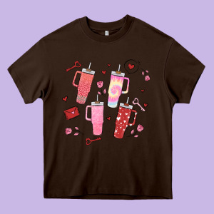 Cup Disorder Valentine's Day Heavy Core Tee Designed By Maliassmallbusiness