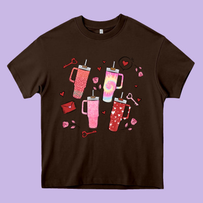Cup Disorder Valentine's Day Heavy Core Tee Designed By Maliassmallbusiness