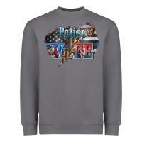 Storm Police wife lightning bolt 4th of july Heavyweight Sweatshirt - HowdyJamesFarm