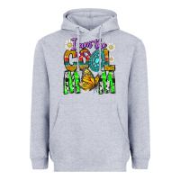 Heather Grey I'm The Cool Mom Heavyweight Hoodie - CowhideDigitalArt