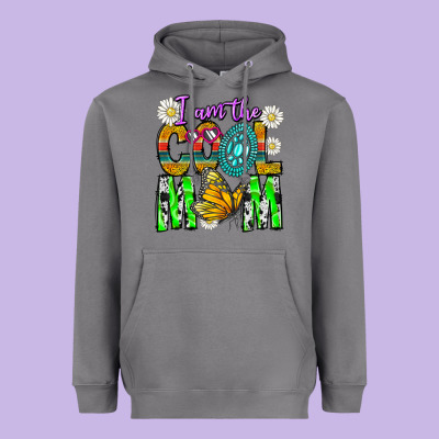 I'm The Cool Mom Heavyweight Hoodie Designed By Cowhidedigitalart