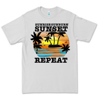 Dove Grey sunrise sunburn sunset repeat Premium Tee - JahusDesignShop