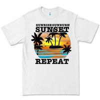 White sunrise sunburn sunset repeat Premium Tee - JahusDesignShop