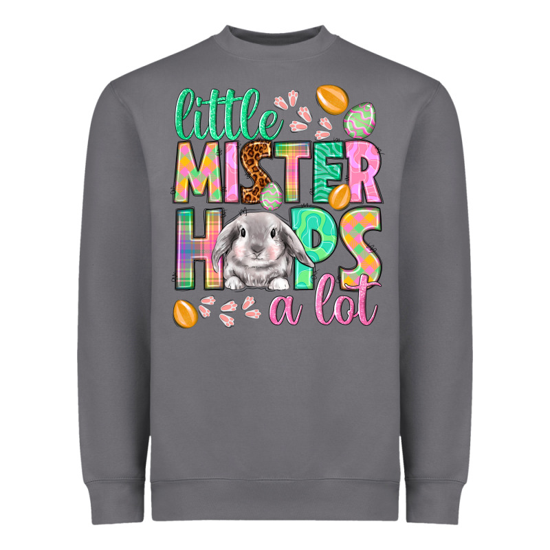 Little Mister Hops A Lot Easter Day Heavyweight Sweatshirt by HowdyJamesFarm | Teevron