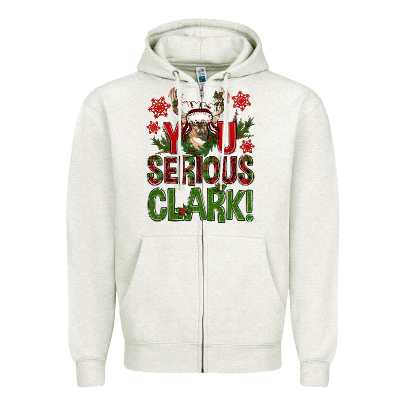 You Serious Clark With Deer Bbs Zipper Hoodie by BundleAndBundleShop | Teevron