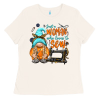 Bone just a woman who loves to sew Ladies Tee - NancyCooperArtShop