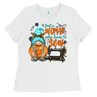 Just A Woman Who Loves To Sew Ladies Tee | Teevron