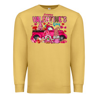 Antique Gold Happy Valentines Day Premium Sweatshirt - CowhideDigitalArt