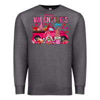 Charcoal Heather Happy Valentines Day Premium Sweatshirt - CowhideDigitalArt