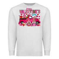 Oatmeal Heather Happy Valentines Day Premium Sweatshirt - CowhideDigitalArt