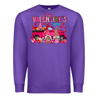 Purple Happy Valentines Day Premium Sweatshirt - CowhideDigitalArt