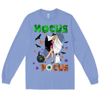 Colony Blue Happy Halloween Long Sleeve Tee - NancyCooperArtShop
