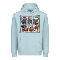 Blue Mist America Premium Hoodie - FaDigitalArtStudio