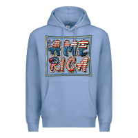 Colony Blue America Premium Hoodie - FaDigitalArtStudio