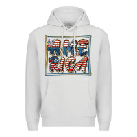 Dove Grey America Premium Hoodie - FaDigitalArtStudio