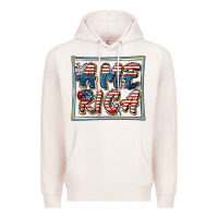 Pale Pink America Premium Hoodie - FaDigitalArtStudio