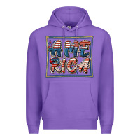 Purple America Premium Hoodie - FaDigitalArtStudio