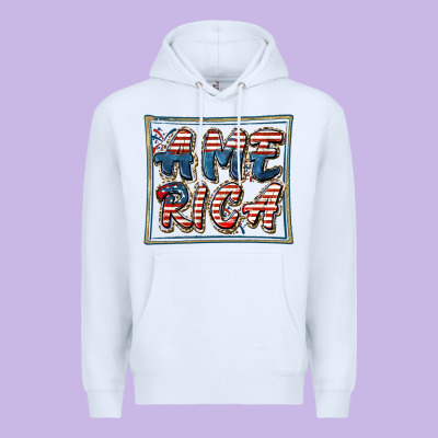 America Premium Hoodie Designed By Fadigitalartstudio
