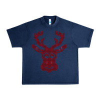 Navy Christmas Deer Ugly Urban Heavy Tee - Bettercallsaul