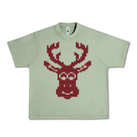 Oil Green Christmas Deer Ugly Urban Heavy Tee - Bettercallsaul