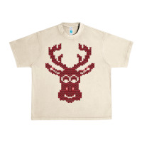 Sandshell Christmas Deer Ugly Urban Heavy Tee - Bettercallsaul