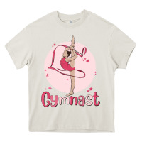 Cream gymnast Heavy Core Tee - MaliasSmallBusiness