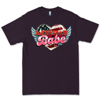 Plum American babe Premium Tee - NancyCooperArtShop