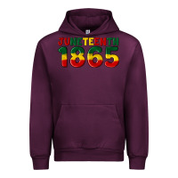 Mauve Wine juneteenth 1865 Urban Hoodie - Artiststas