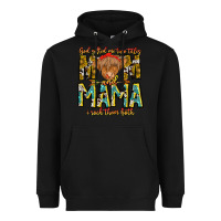 Black God Gifted Me Two Titles And Mama i Rock Them Both Heavyweight Hoodie - CowhideDigitalArt