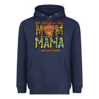 Navy God Gifted Me Two Titles And Mama i Rock Them Both Heavyweight Hoodie - CowhideDigitalArt