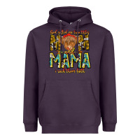 Plum God Gifted Me Two Titles And Mama i Rock Them Both Heavyweight Hoodie - CowhideDigitalArt
