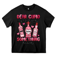 Black dear cupid just bring something strong Heavy Core Tee - MaliasSmallBusiness