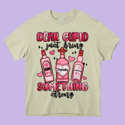 Dear Cupid Just Bring Something Strong Heavy Core Tee Designed By Maliassmallbusiness