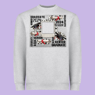 Senior 2024 Customizable Heavyweight Sweatshirt Designed By Cowgirlartshop