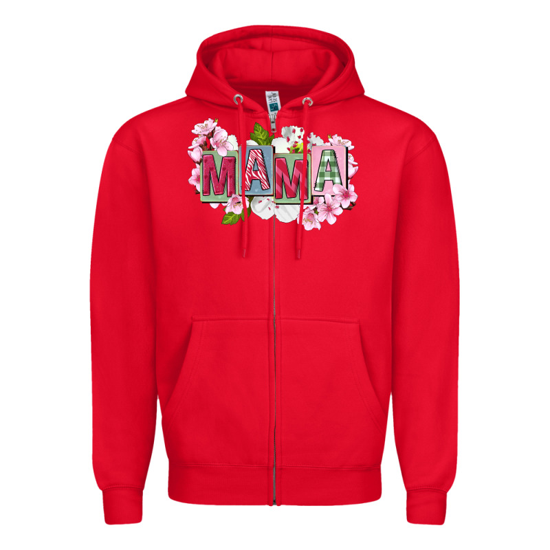 Mother's Day Mama Zipper Hoodie by FaDigitalArtStudio | Teevron