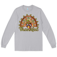 Moon Dust Turkey rainbow thankful thanksgiving Long Sleeve Tee - NancyCooperArtShop