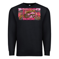 Black Howdy Valentine Premium Sweatshirt - CowhideDigitalArt
